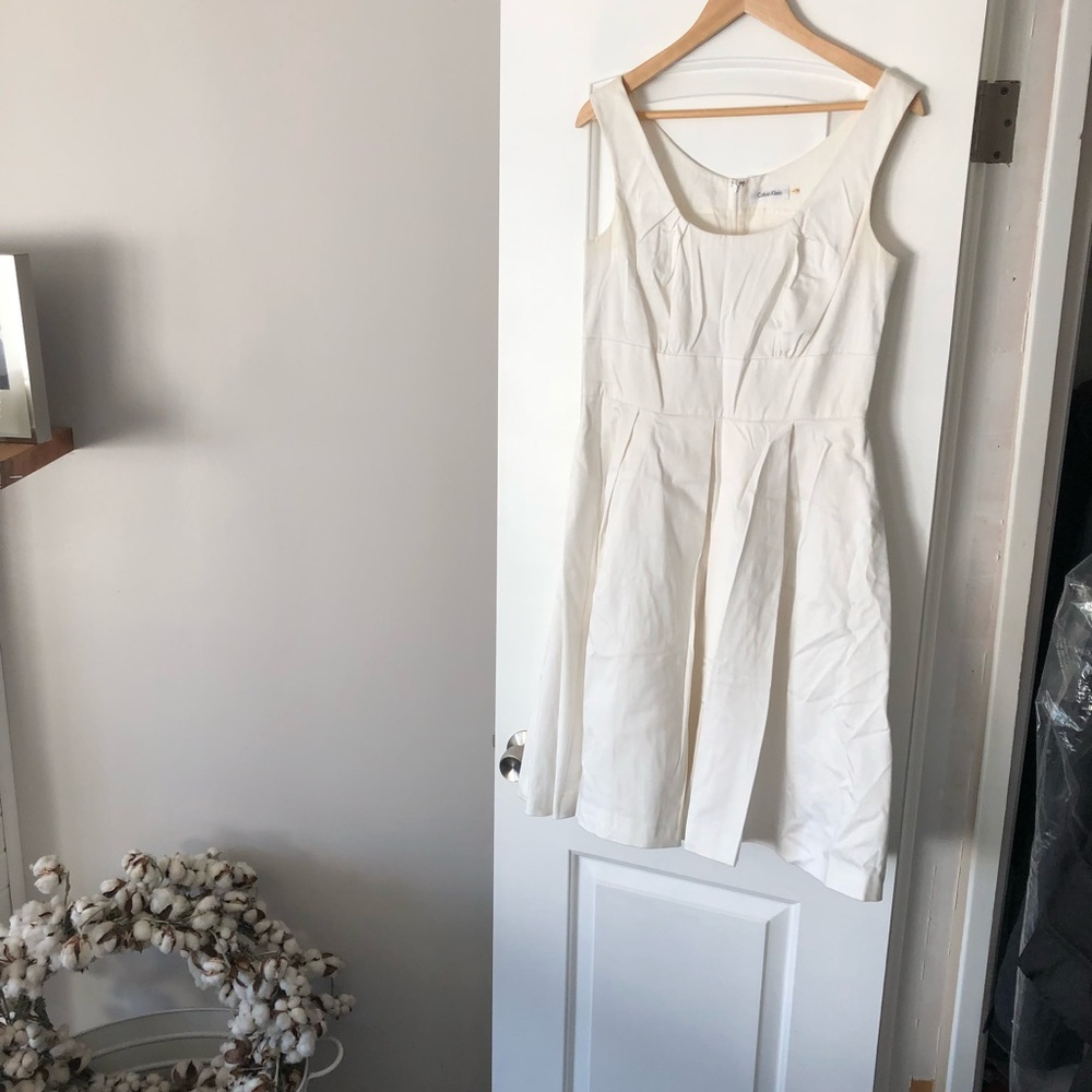 Calvin Klein white dress